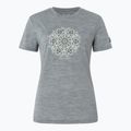 Women's T-shirt super.natural Ornament Tee cashmere grey melange/leaf melange/white stone 4