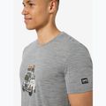 Men's T-shirt super.natural Carski cashmere grey melange/various 4