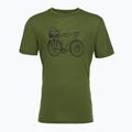 Men's T-shirt super.natural Bicycle Nomad Tee chive/jet black