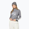 Women's sweater Super.Natural Freeride Roll Neck cashmere grey melange / f. white / f. white