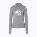 Women's sweater Super.Natural Freeride Roll Neck cashmere grey melange / f. white / f. white 4
