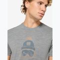 Men's T-shirt super.natural Gogeanie cashmere grey melange/various 3