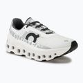 Women's On Cloudmonster allwhite running shoes