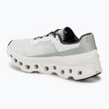 Women's On Cloudmonster allwhite running shoes 3