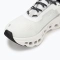 Women's On Cloudmonster allwhite running shoes 7