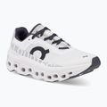 Women's On Cloudmonster allwhite running shoes 8