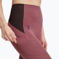 Women's On Running Movement 3/4 cherry/ox leggings 4