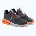 Men's running shoes On Cloudnova Flux black/flame 5
