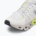 Men's On Cloudflyer 4 white/hay running shoes 7