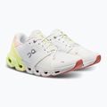 Women's On Cloudflyer 4 white/hay running shoes 10