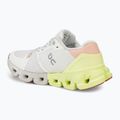 Women's On Cloudflyer 4 white/hay running shoes 3