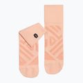 Women's On Running Performance Mid rose/flamingo running socks 5