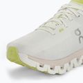 Women's On Cloudflow 4 white/sand running shoes 7