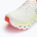 Women's On Cloudflow 4 white/hay running shoes 7