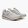 Women's On Running Cloudsurfer white/sand running shoes 8