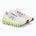 Women's On Cloudmonster frost/acacia running shoes 4