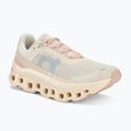 Women's On Running Cloudmonster moon/fawn running shoes