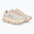 Women's On Running Cloudmonster moon/fawn running shoes 4