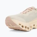 Women's On Running Cloudmonster moon/fawn running shoes 8