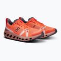 Women's On Cloudsurfer Trail flame/dustrose running shoes 8