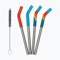 Straws KLEAN KANTEEN Straw 8 mm Short 4 pcs. multi colored