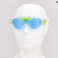 Aquasphere Vista transparent/bright green/blue children's swim mask MS5080031LB 7