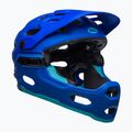 Bell Full Face Super 3R MIPS matte blue bright/blue bike helmet