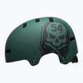 Bike helmet Bell Local green black/skull 2
