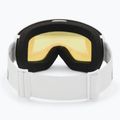 Giro Cruz white wordmark/ yellow boost ski goggles 3
