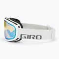 Giro Cruz white wordmark/ yellow boost ski goggles 4