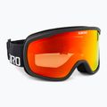 Giro Roam black wordmark/amber scarlet/yellow ski goggles 2