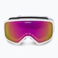 Giro Stomp white wordmark/ amber pink children's ski goggles 2