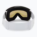 Giro Stomp white wordmark/ amber pink children's ski goggles 3