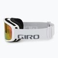 Giro Stomp white wordmark/ amber pink children's ski goggles 4