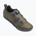 Men's Giro Tracker Boa dark shadow/trail green platform cycling shoes 2