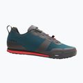 Men's Giro Tracker Fastlace harbor blue/bright red platform cycling shoes