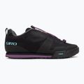 Women's platform cycling shoes Giro Tracker Fastlace black/throwback purple 2