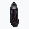 Women's platform cycling shoes Giro Tracker Fastlace black/throwback purple 5