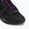 Women's platform cycling shoes Giro Tracker Fastlace black/throwback purple 7