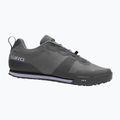 Women's platform cycling shoes Giro Tracker Fastlace dark shadow/lavender grey 2