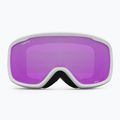 Giro Cruz white wordmark/ amber pink ski goggles 2