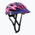 Giro Raze children's bike helmet berry blue flowers
