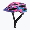 Giro Raze children's bike helmet berry blue flowers 3