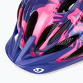 Giro Raze children's bike helmet berry blue flowers 7