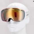 Ski goggles Alpina Granby QV white gloss/gold sph 5