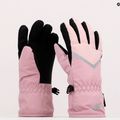 Children's ski gloves 4F pink 4FJAW22AFGLF039 11