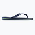 Havaianas Brasil Logo navy blue flip flops H4110850 2
