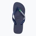Havaianas Brasil Logo navy blue flip flops H4110850 6