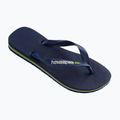 Havaianas Brasil Logo navy blue flip flops H4110850 8