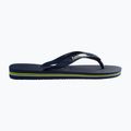 Havaianas Brasil Logo navy blue flip flops H4110850 9